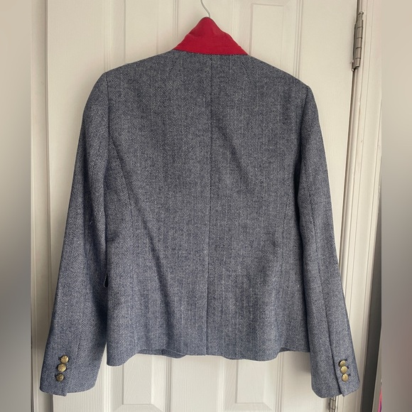 J. Crew Tweed Blazer in Navy Size 4 - Picture 2 of 3